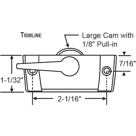 Strybuc Sash Lock White 50-384-3